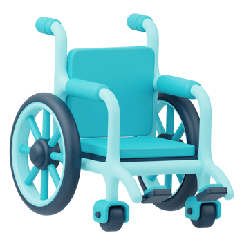 Wheelchair Medicine 3D Illustration png