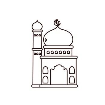 Illustration vector graphic of the Mosque.