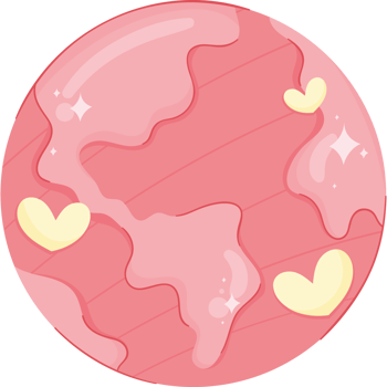 pink world planet earth icon png