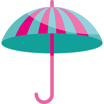 green umbrella accessory open icon png