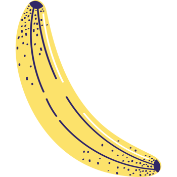 fresh banana fruit healthy icon png