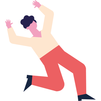 young man celebrating position character png
