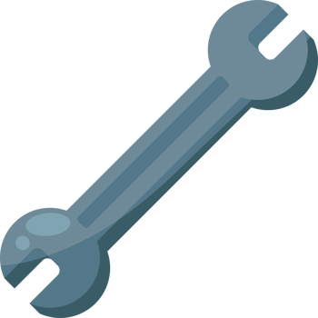 wrench key handle tool icon png