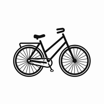 Bike icon design bicycle illustration vehicle cartoon vector graphic