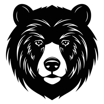 Beautiful Bear Silhouette png