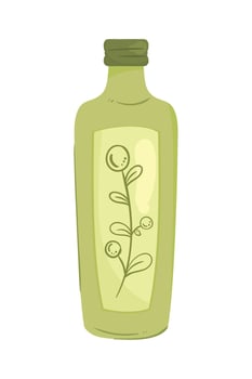 olive oil bottle product icon vector