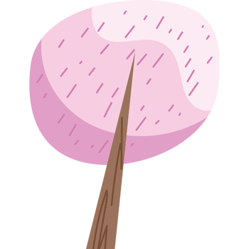 spring season pink tree nature icon png