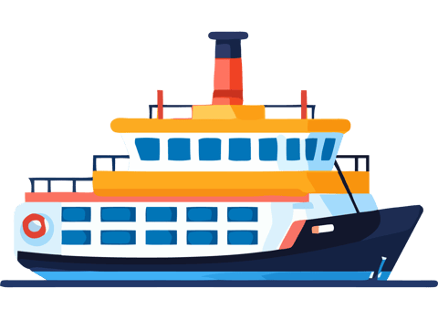 Sailing ship icon speeds through blue waves  icon isolated png