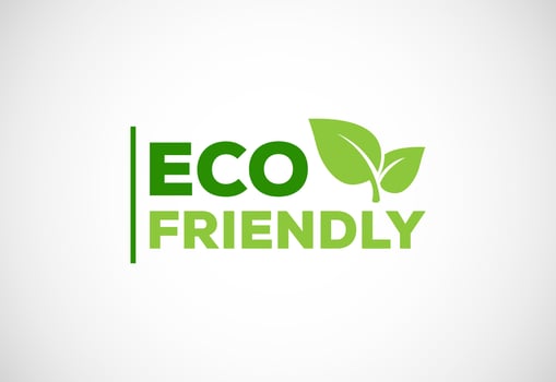 Eco friendly icon. Eco friendly and organic labels sign. Healthy natural product label design vector illustration