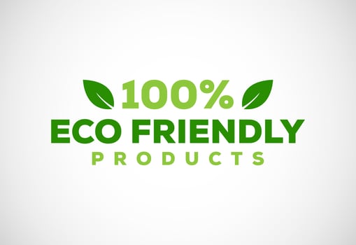 Eco friendly icon. Eco friendly and organic labels sign. Healthy natural product label design vector illustration