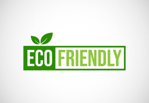 Eco friendly icon. Eco friendly and organic labels sign. Healthy natural product label design vector illustration