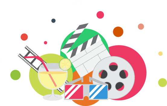 Isolated icons Flat Color illustration Png