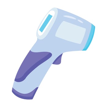 Trendy Infrared Thermometer vector