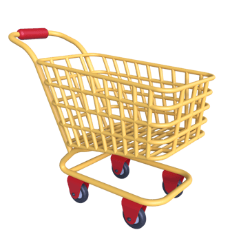 Shopping Cart 3D Icon ui png transparent background
