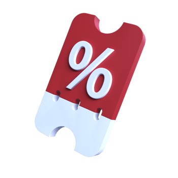 Coupon 3D Icon ui png transparent background