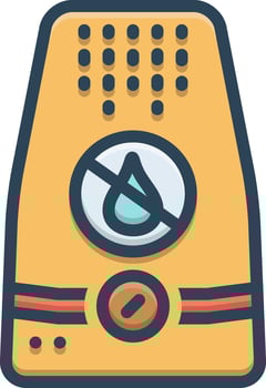 color icon for dehumidifiers vector