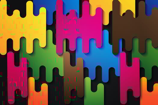 Colorful puzzle background vector. Colorful abstract design background vector. vector