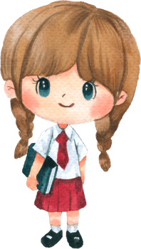 Back to school watercolor elements clipart png