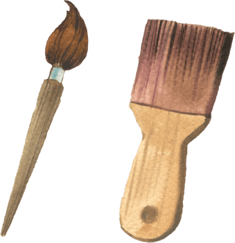 Back to school watercolor elements clipart png