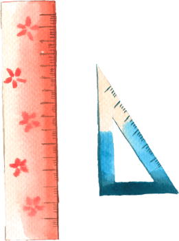 Back to school watercolor elements clipart png