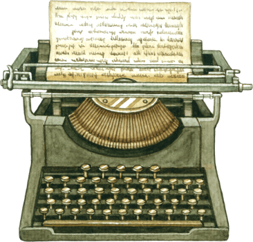 Vintage story watercolor elements clipart png