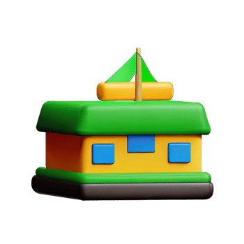 Camping tent 3d illustration png