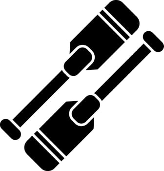 Oars Vector Icon Design