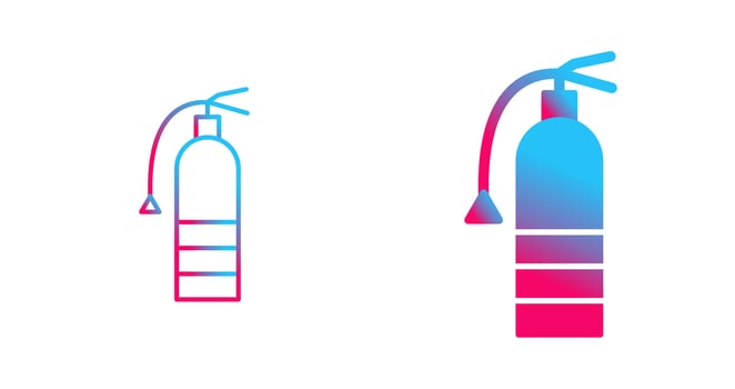 Unique Extinguisher Vector Icon