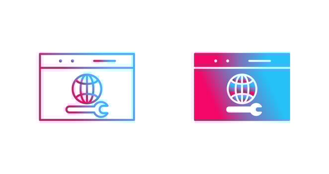 Unique Web Support Vector Icon