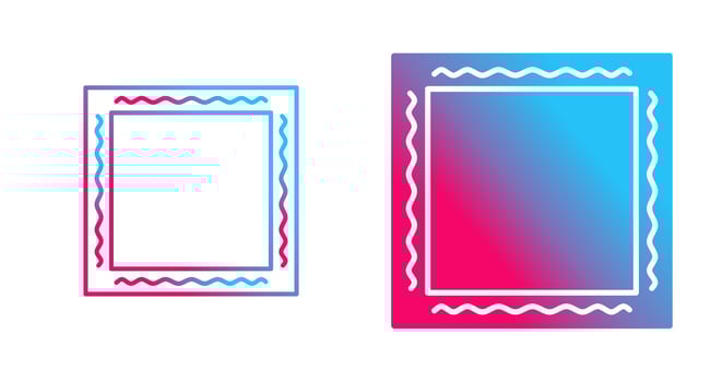 Unique Frame Vector Icon