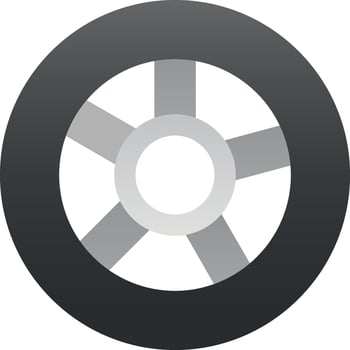 Wheel Vector Icon Design