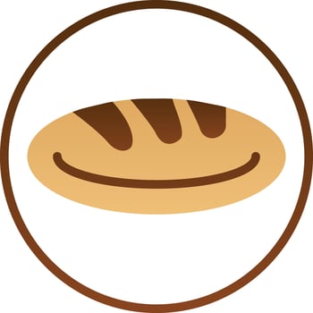 Bread Vector Icon Design