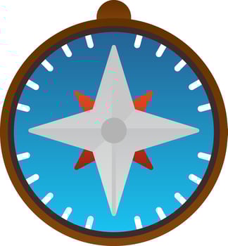 Compass Vector Icon Design