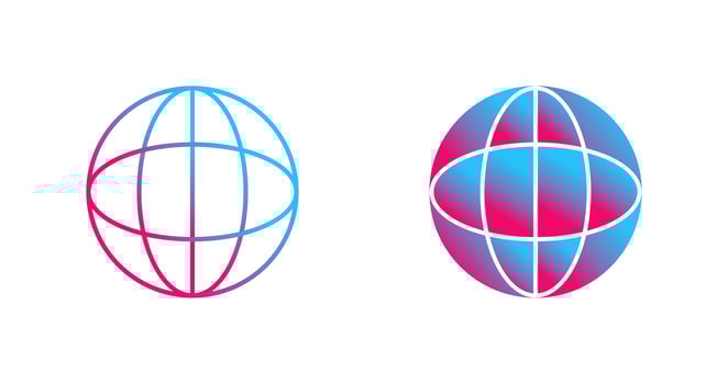 Unique Globe Vector Icon