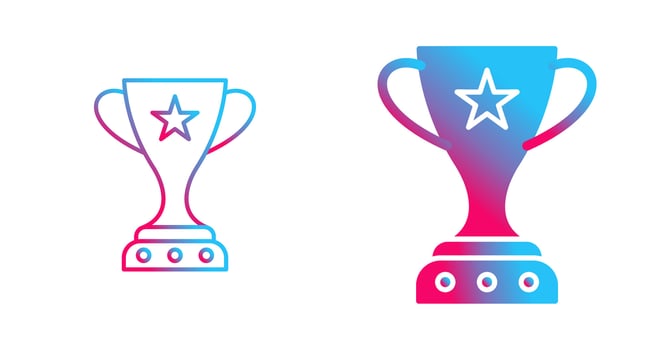 Unique Winner Vector Icon