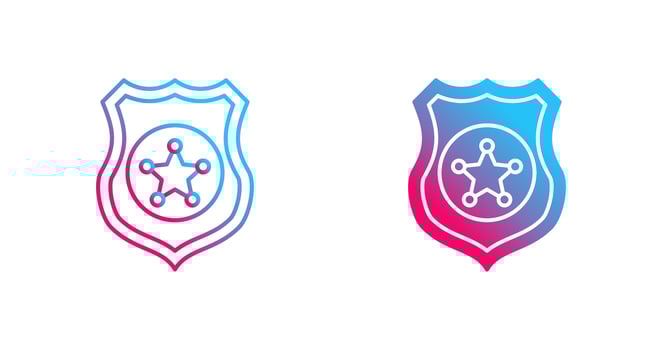 Police shield Vector Icon
