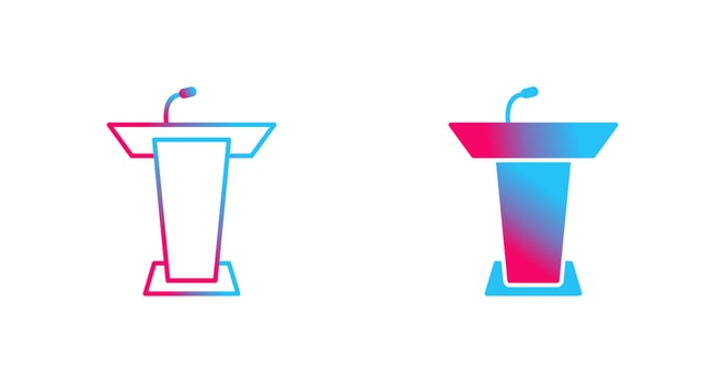 Podium Vector Icon