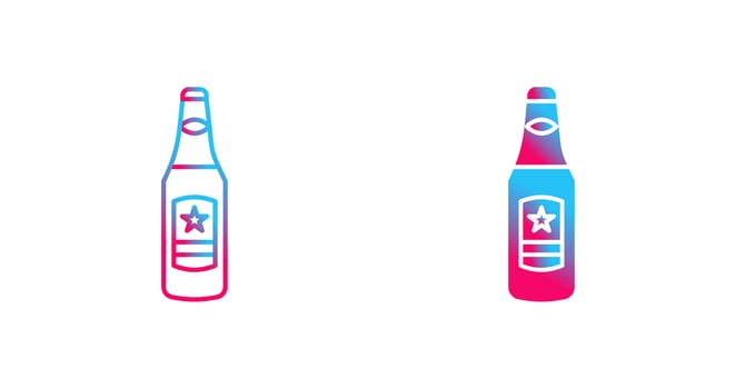 Beer Bottle Vector Icon