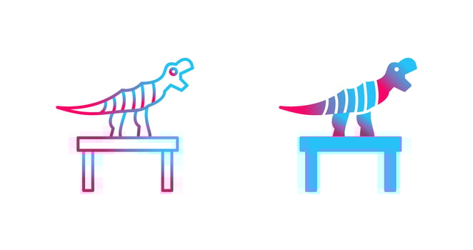 Bones Exhibit Vector Icon