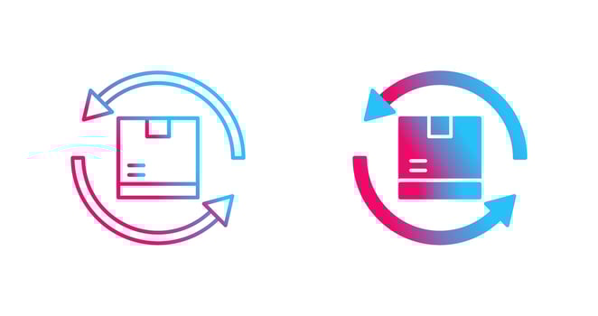 Product Return Vector Icon