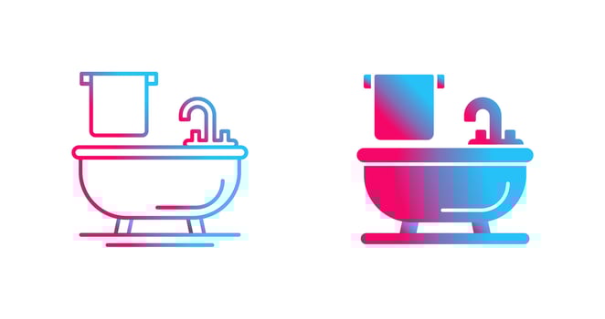 Bathtub Vector Icon