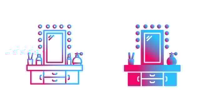Dressing Table Vector Icon