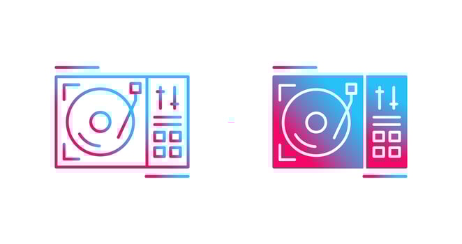 Turntable Vector Icon