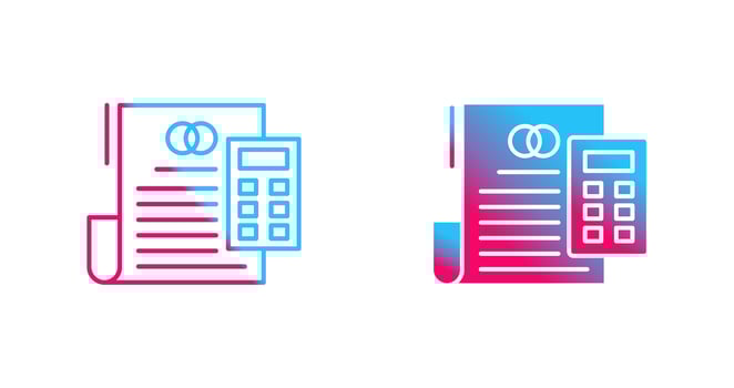 Wedding Cost Vector Icon
