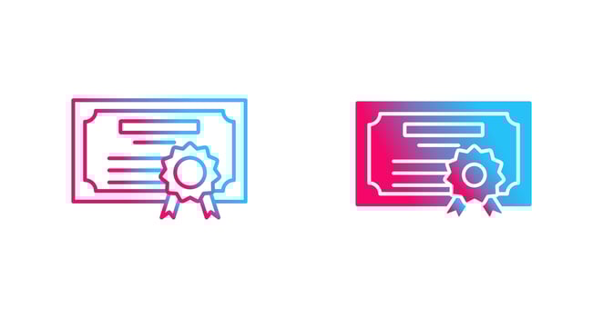 Diploma Vector Icon