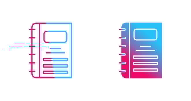 Notebook Vector Icon