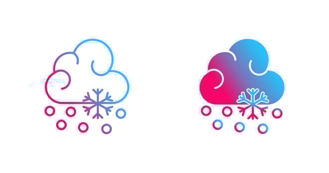 Snow Fall Vector Icon