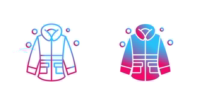 Winter Jacket Vector Icon