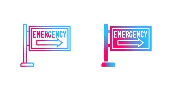 Emergency Sign Vector Icon