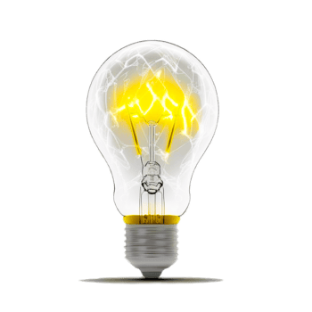 Isolated light bulb png